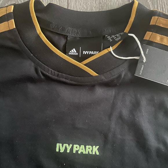 Adidas Ivy Park 3-Stripes Crop Tee - Picture 3 of 7